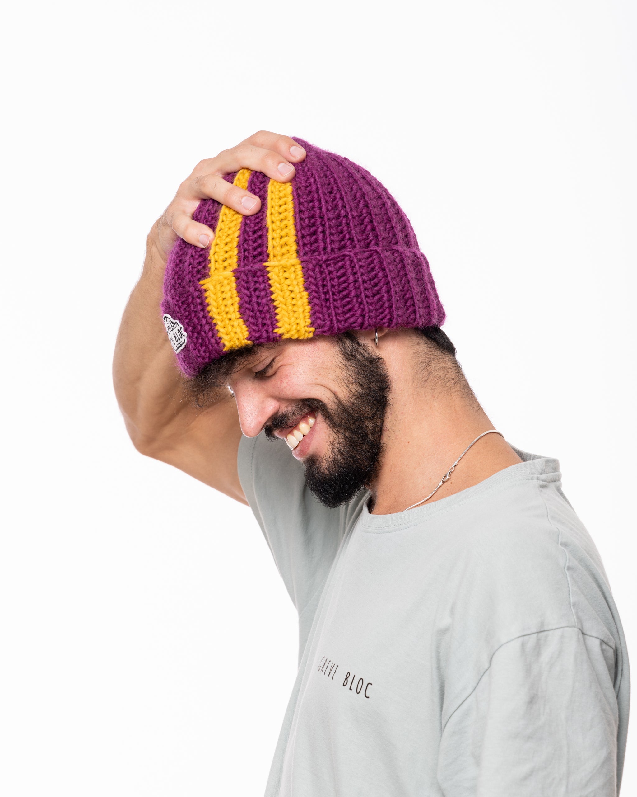 Berretto con logo Iconic in applicazione VIOLA – Starter Italia Berretto con logo Iconic in applicazione VIOLA – Starter Italia